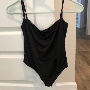 Black silky body suit!